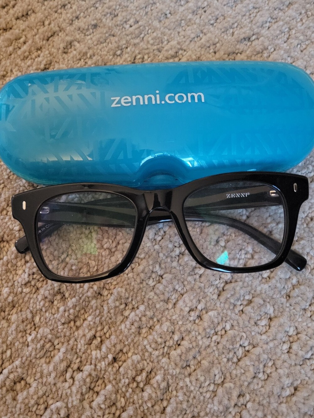Zenni  Black Square Women's Glasses Like New Fashion